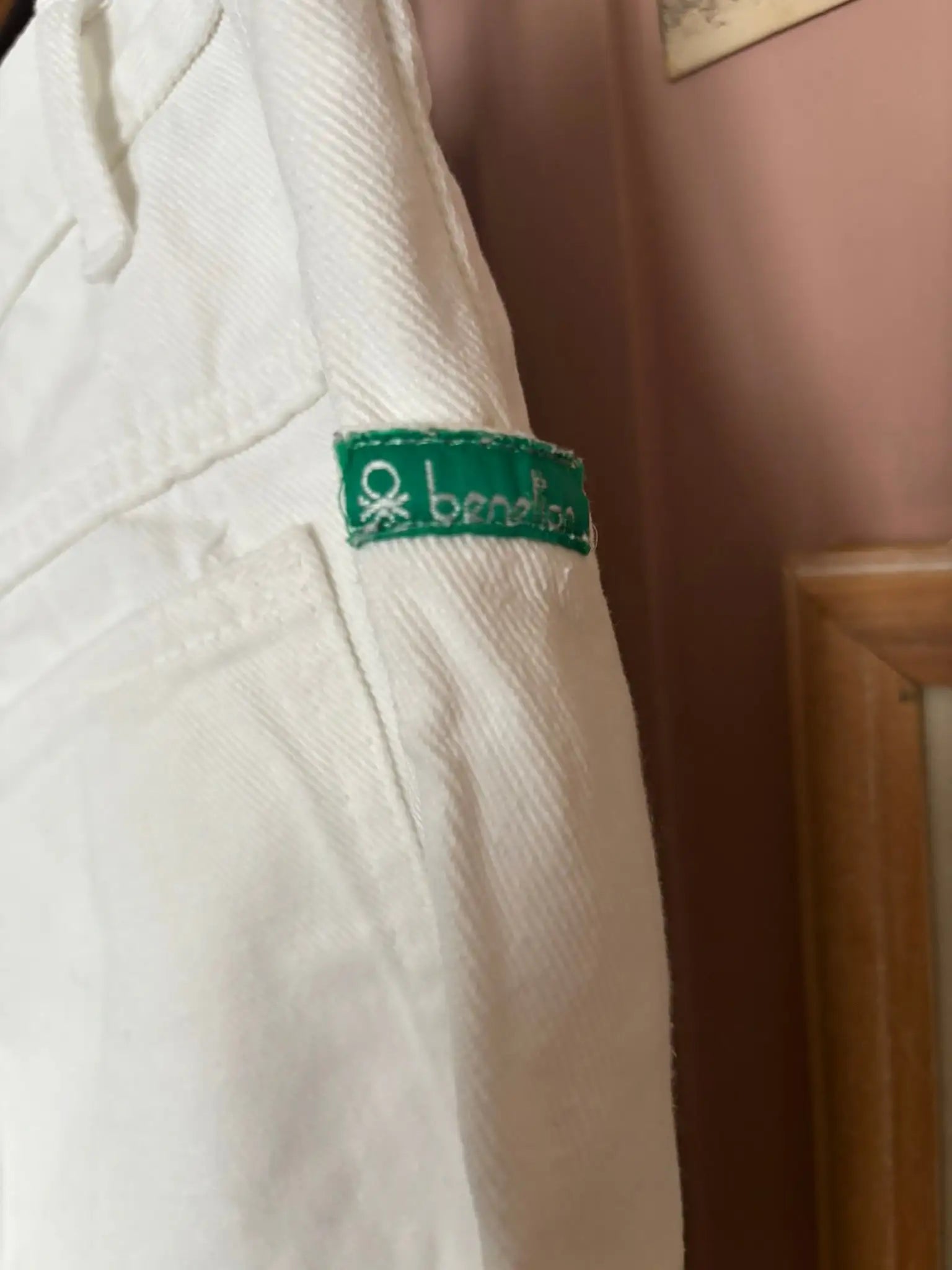 Jean blanc taille haute Benetton – Années 90 - T42 - petit 44