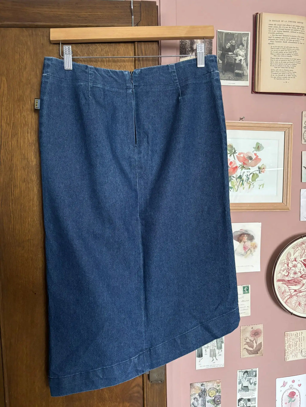 Jupe midi en denim DDP – Y2K – T.38/40 - Années 2000