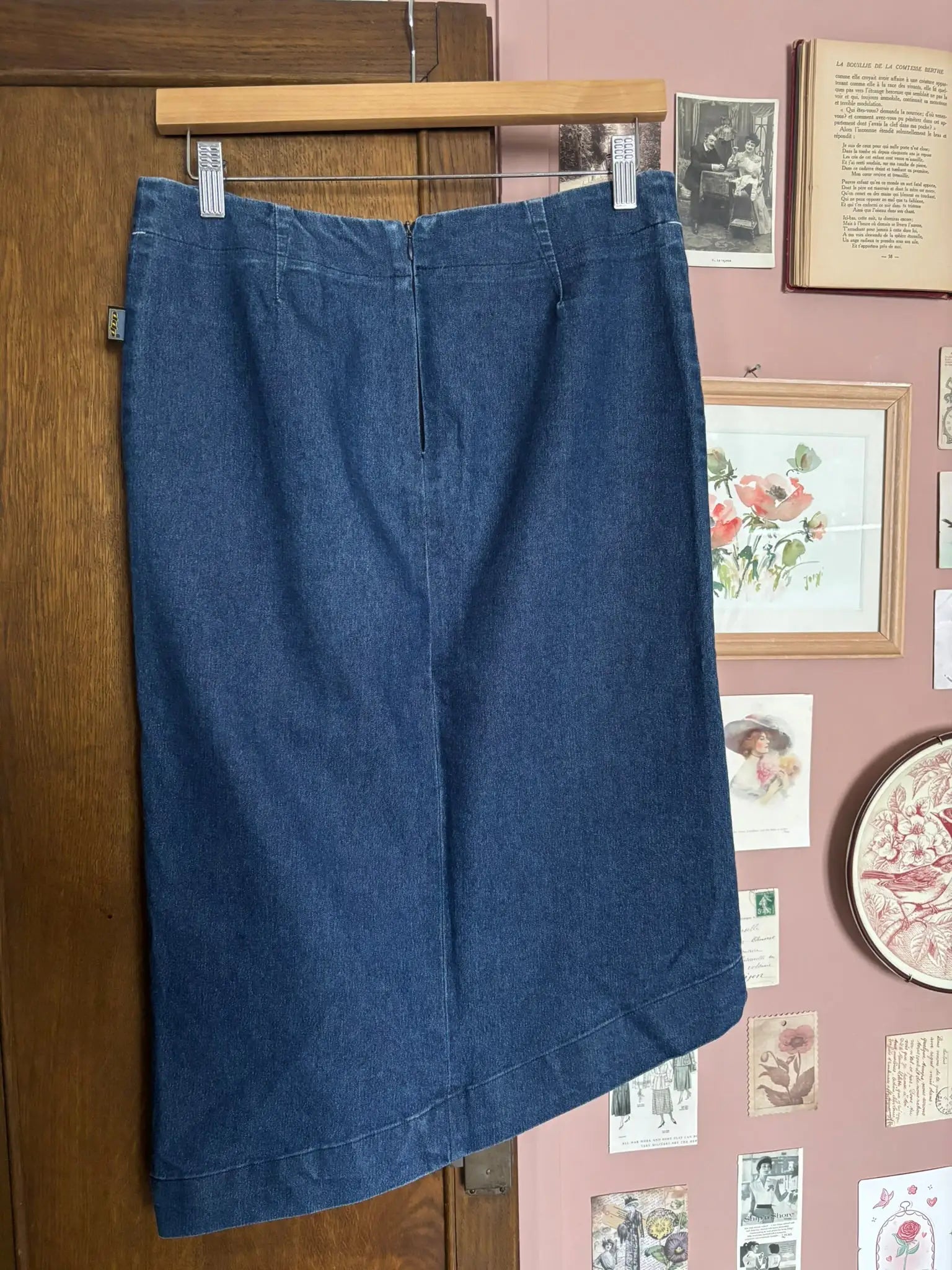 Jupe midi en denim DDP – Y2K – T.38/40 - Années 2000