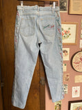 Jean bleu clair taille mi-haute – Kit ou Double T.38/40 – Années 90