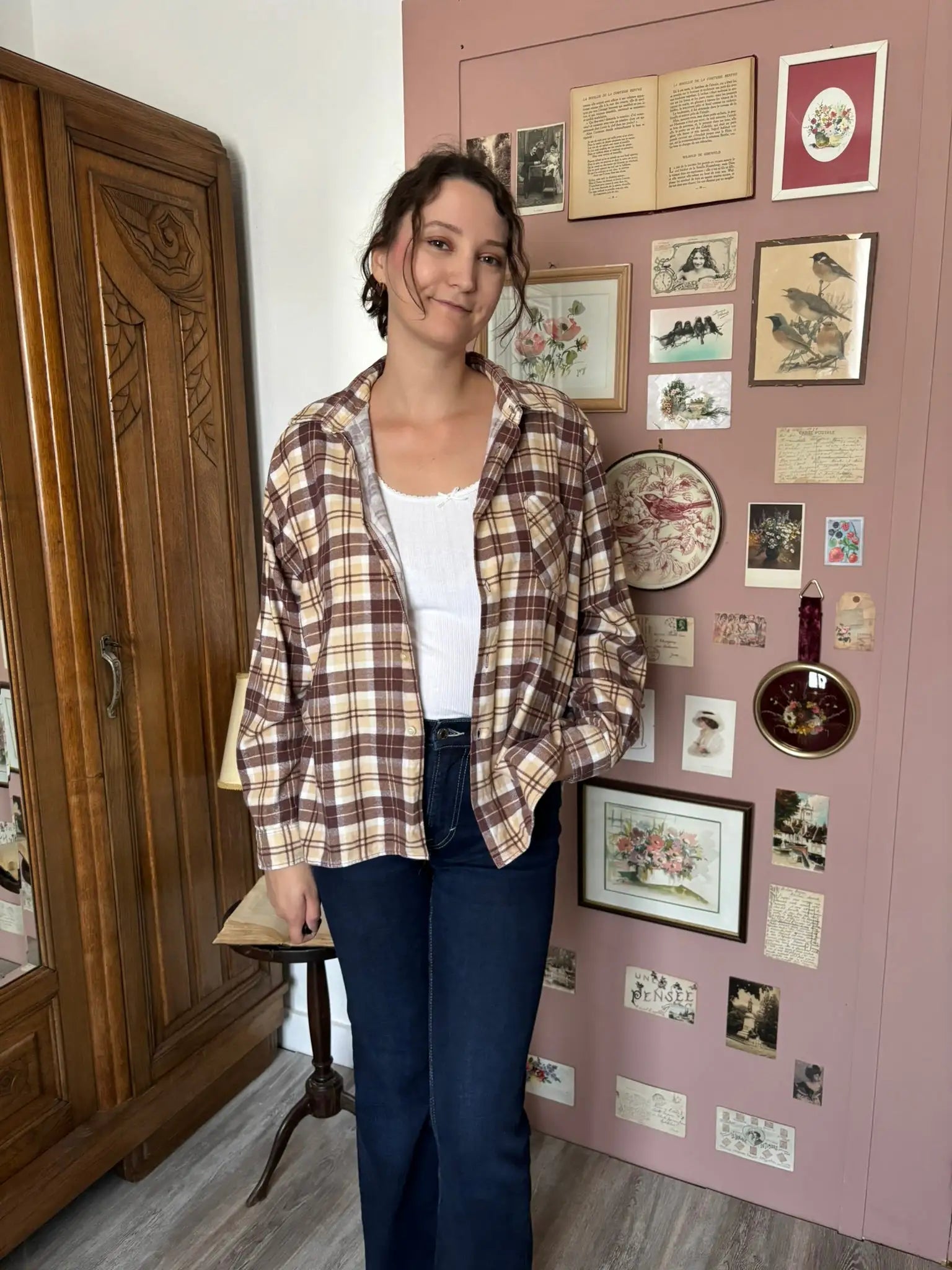 Chemise à carreaux oversize – Du 38 au 44 – Vintage - Années 90/2000