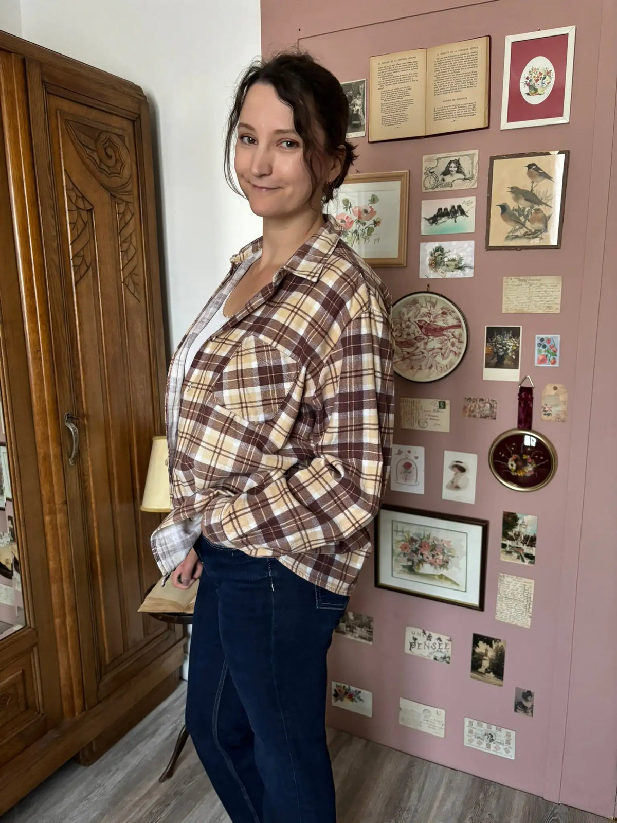 Chemise à carreaux oversize – Du 38 au 44 – Vintage - Années 90/2000