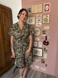 Robe chemise motif cachemire – T.46/48 – Vintage années 90