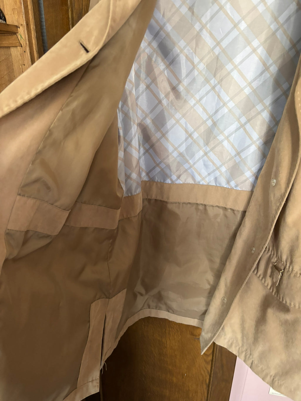 Veste longue beige Damart – T.44/46 – Vintage années 80/90
