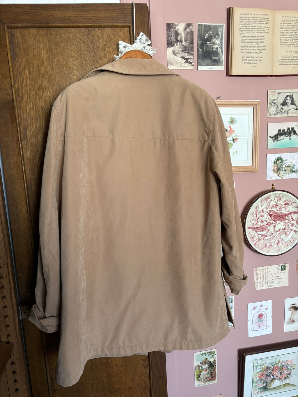 Veste longue beige Damart – T.44/46 – Vintage années 80/90