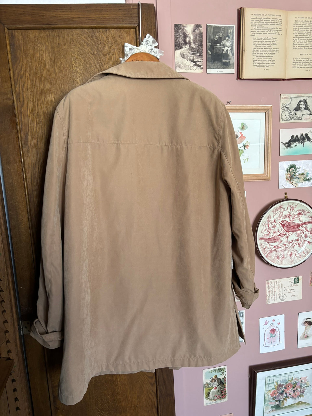 Veste longue beige Damart – T.44/46 – Vintage années 80/90