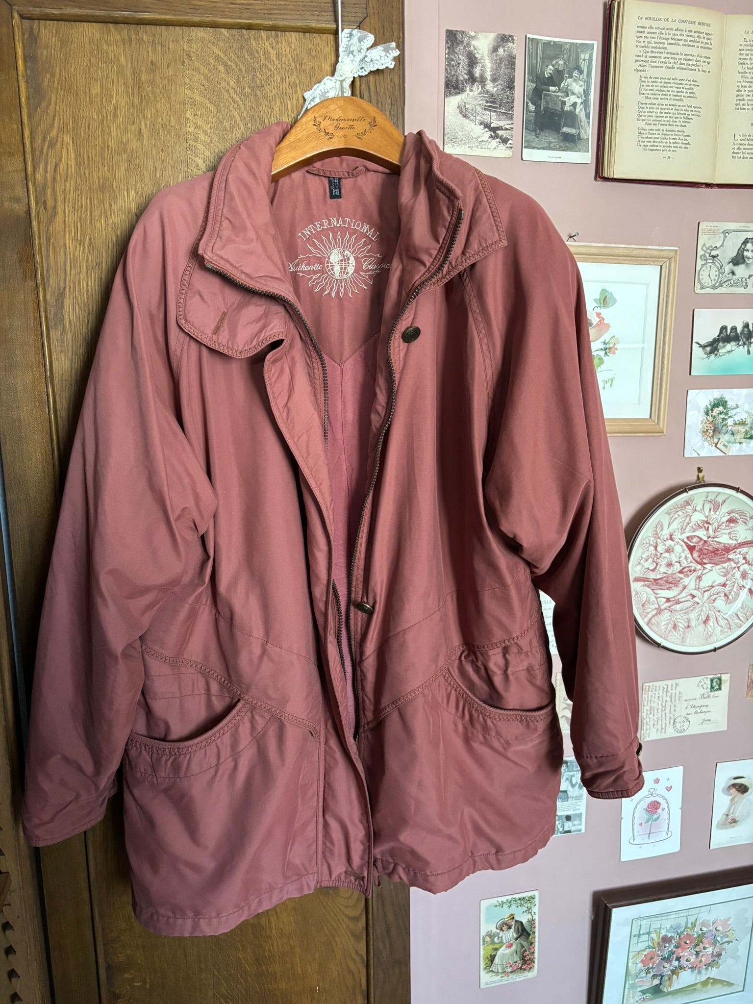Parka légère terracotta – T.38/40 – Vintage années 90