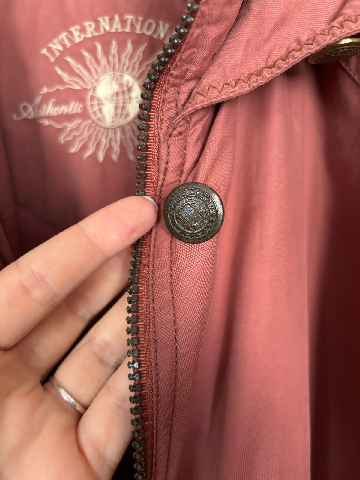 Parka légère terracotta – T.38/40 – Vintage années 90