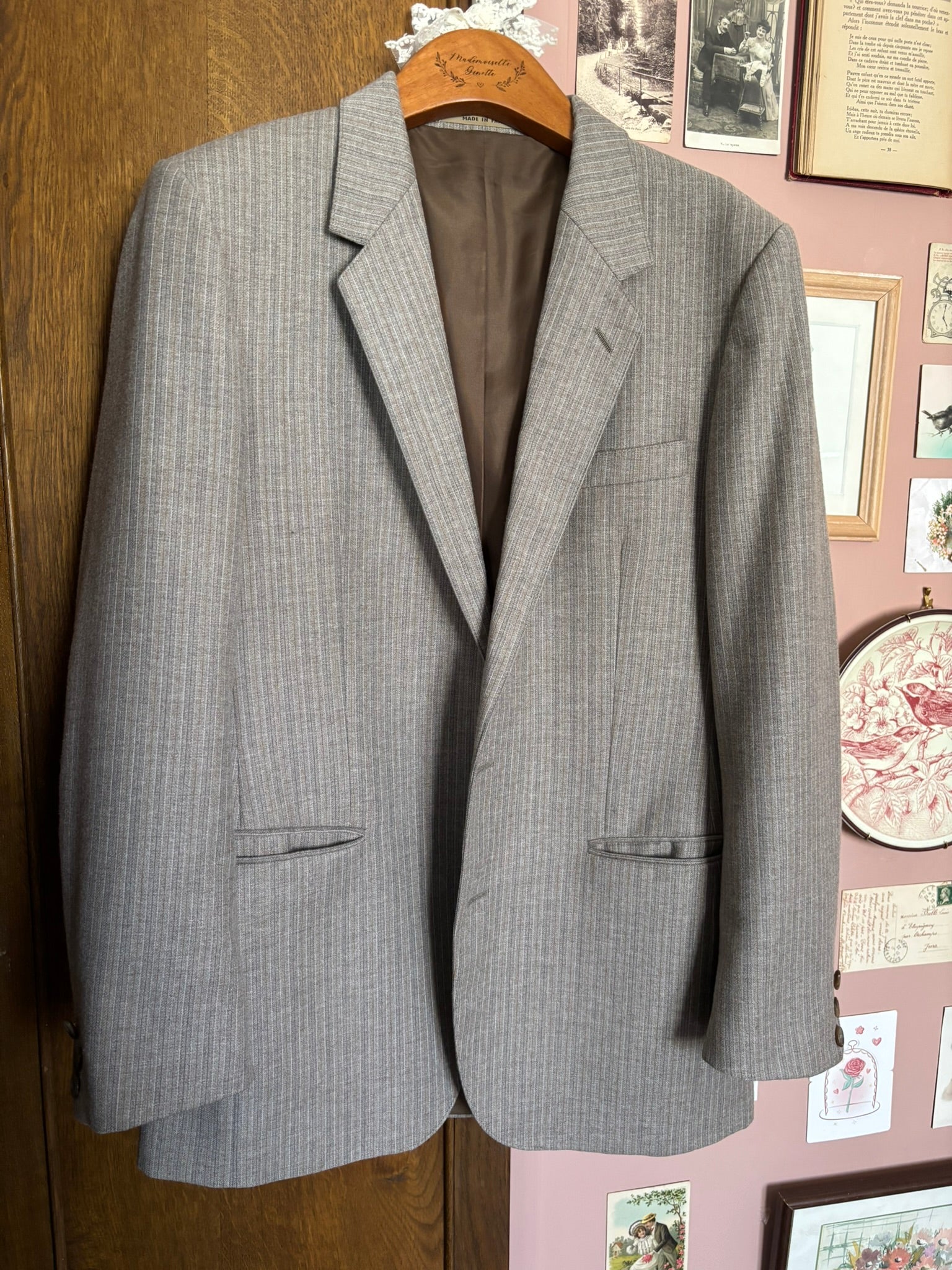 Blazer oversize en laine mélangée – Du 36 au 42 – Vintage années 80/90