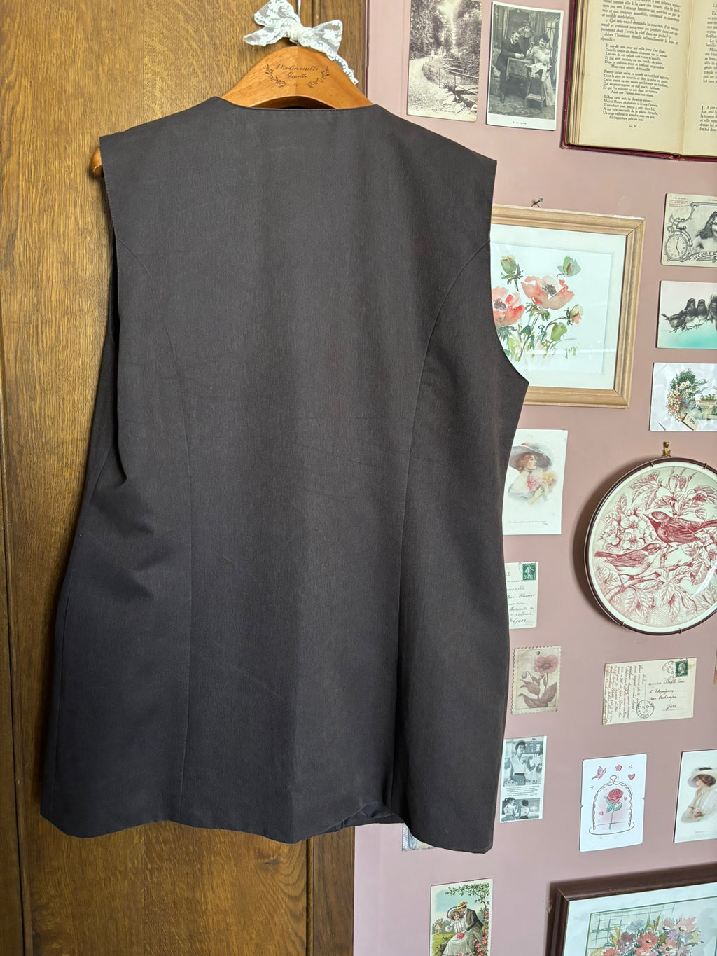 Ensemble jupe & gilet long Campesi – T.38/42 – Vintage années 90