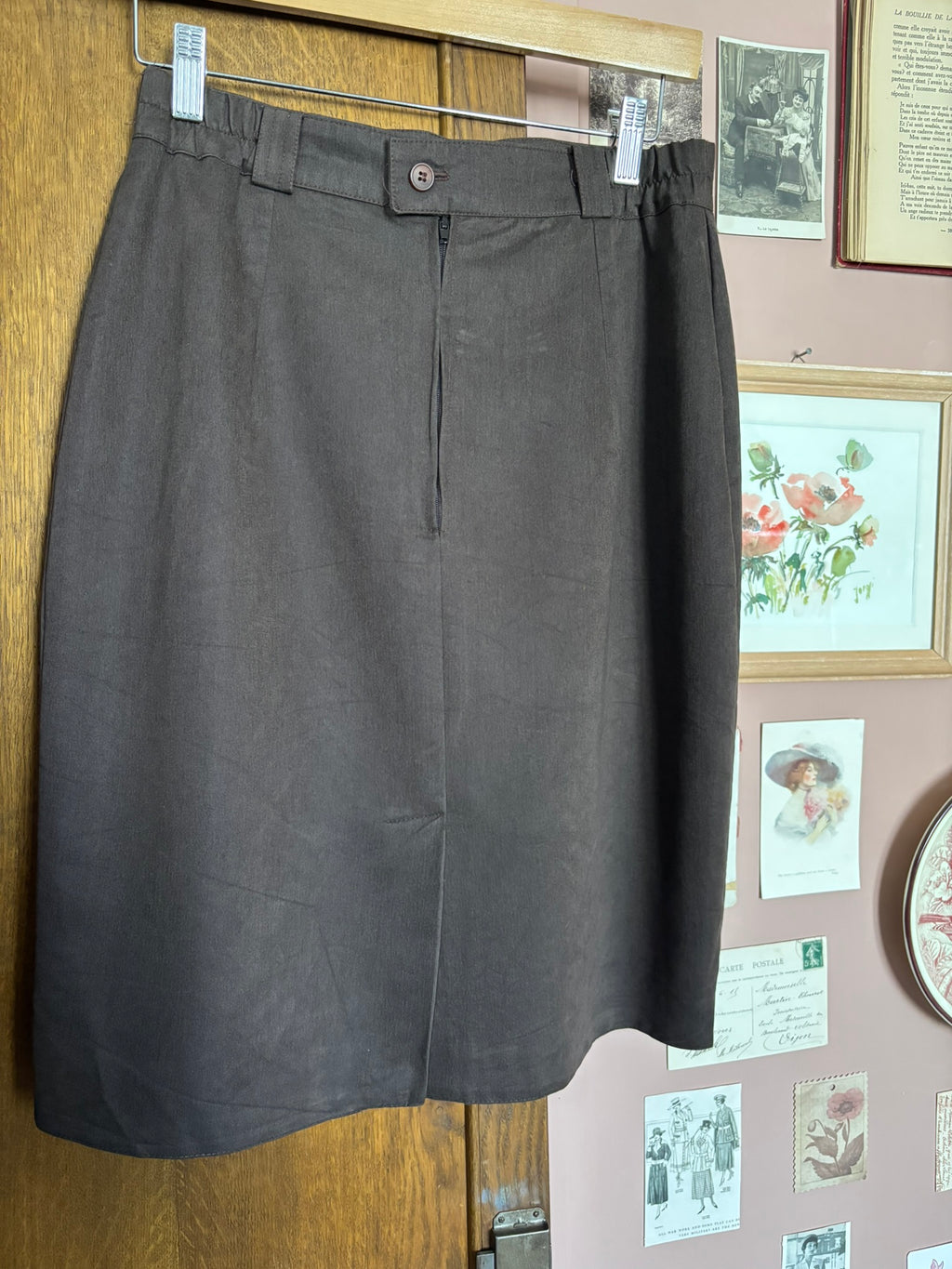 Ensemble jupe & gilet long Campesi – T.38/42 – Vintage années 90