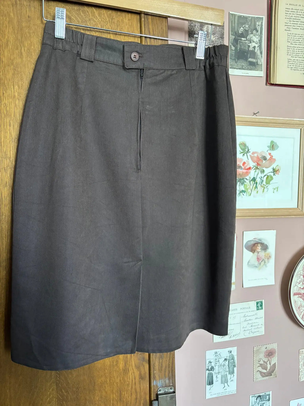 Ensemble jupe & gilet long Campesi – T.38/42 – Vintage années 90