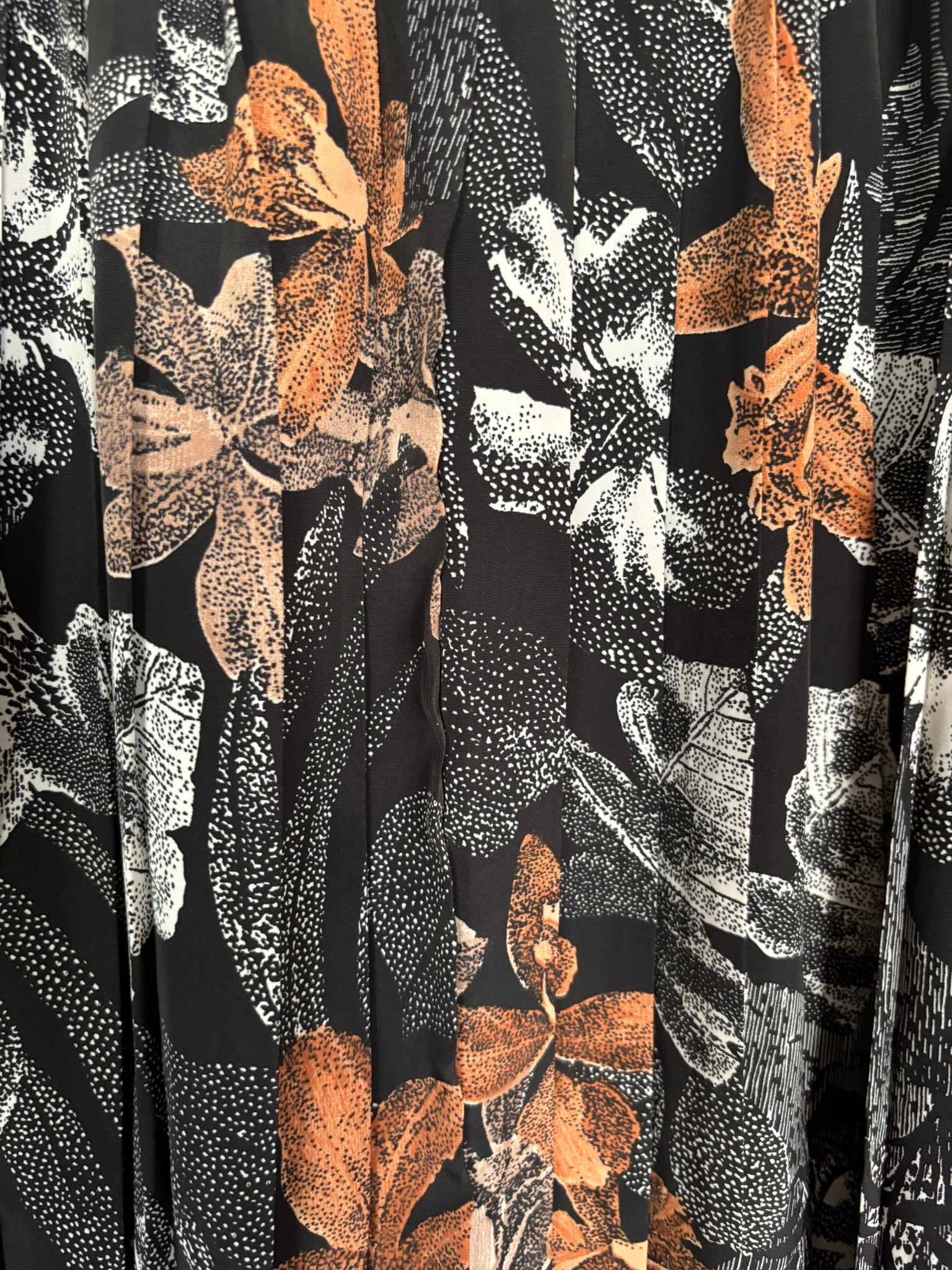 Jupe midi plissée fleurie Furtif – T.44/46 – Vintage années 90/2000