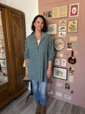 Oversized plaid flannel tunic shirt – Sizes 8 to 16 – 90s/2000s