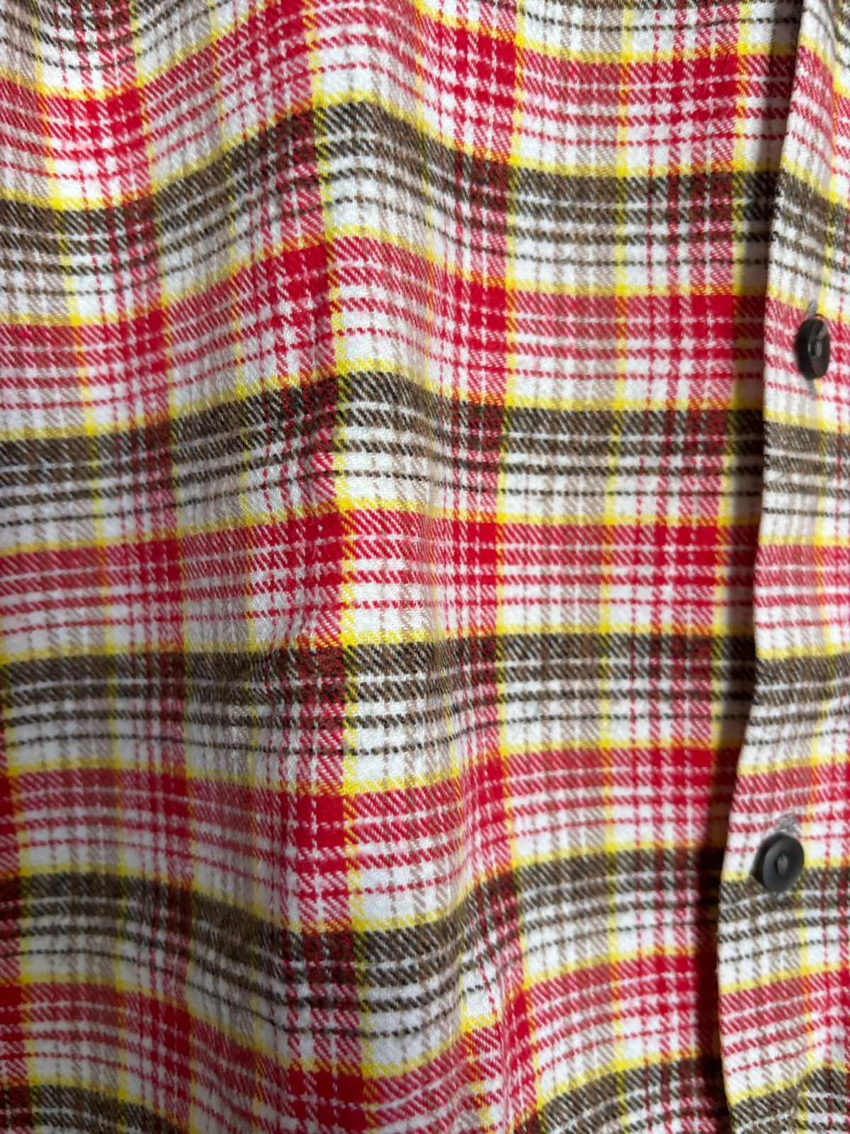 Children's plaid flannel shirt – Newki – Size 12/14 years – 70s/80s
