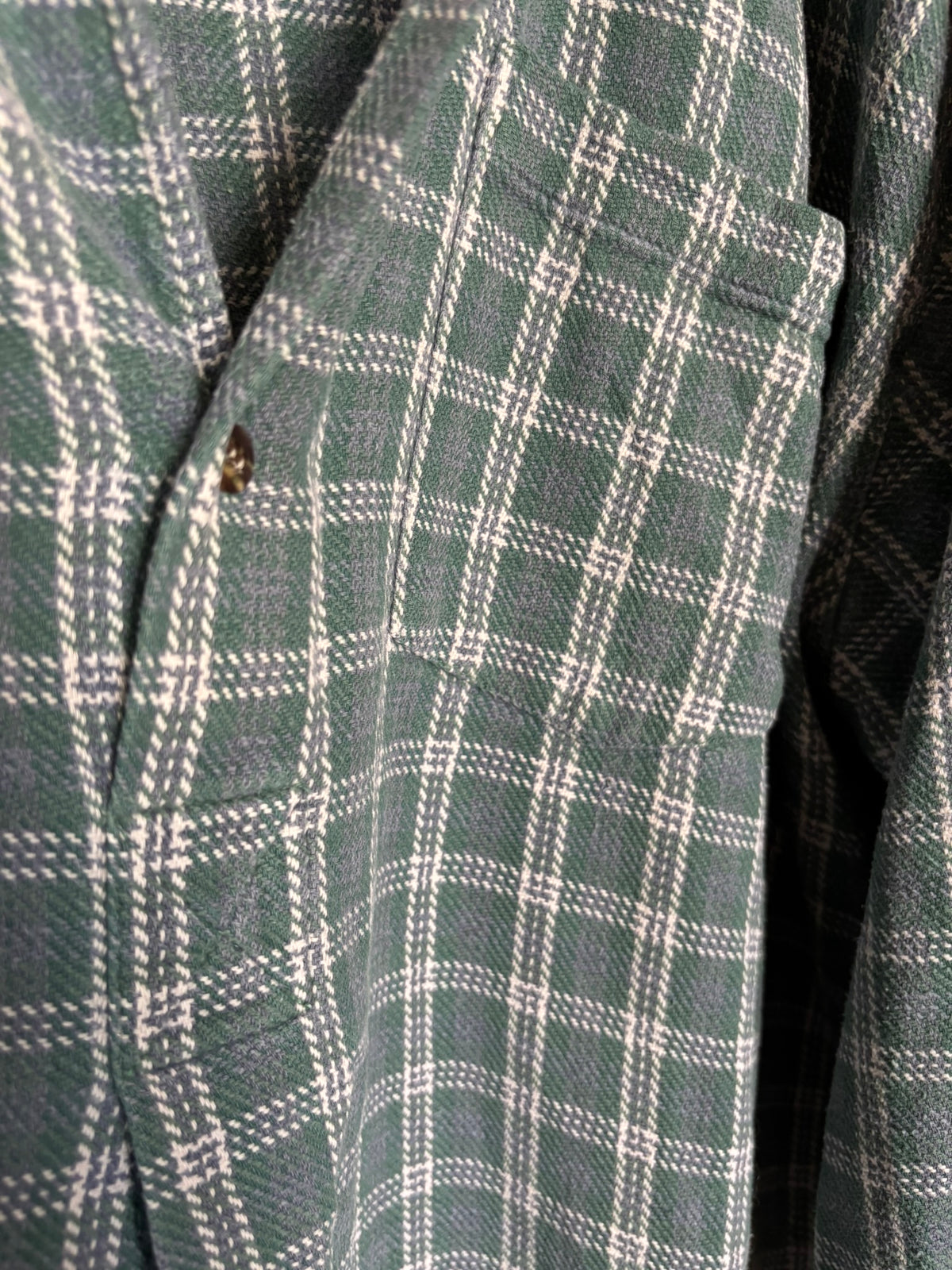 Oversized plaid flannel tunic shirt – Sizes 8 to 16 – 90s/2000s