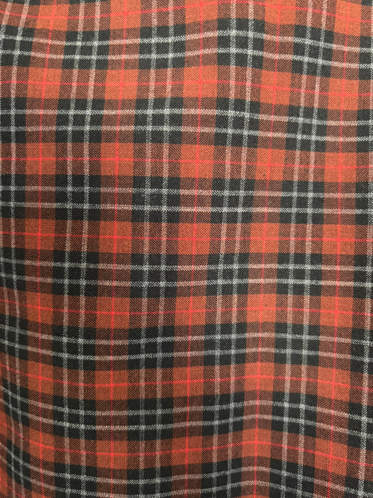 Jupe midi tartan en laine mélangée – T.46 – Années 90