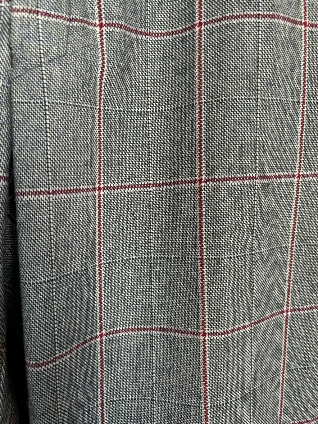 Men's plaid wool bell-bottom trousers – W: 34 / EU: 40/42 – 1970s