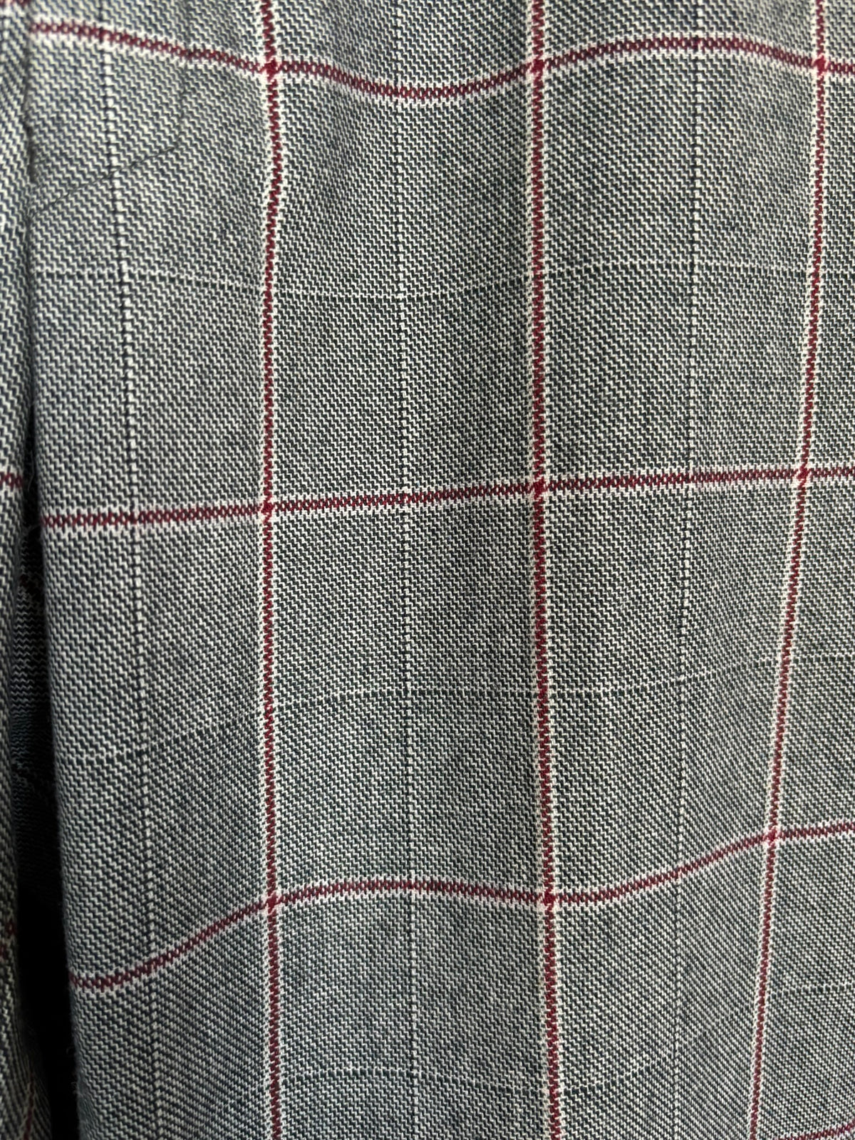 Men's plaid wool bell-bottom trousers – W: 34 / EU: 40/42 – 1970s