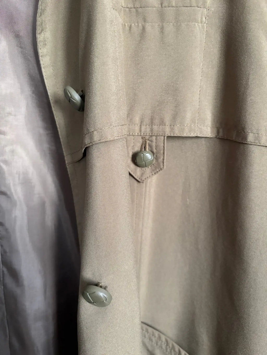 Veste longue vintage kaki Claude Havrey – Du 38 au 42 - Années 80/90