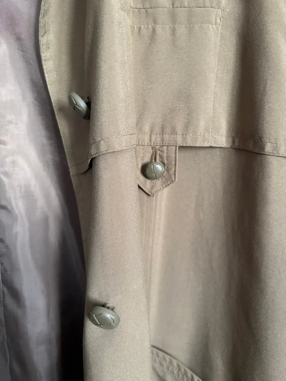 Veste longue vintage kaki Claude Havrey – Du 38 au 42 - Années 80/90