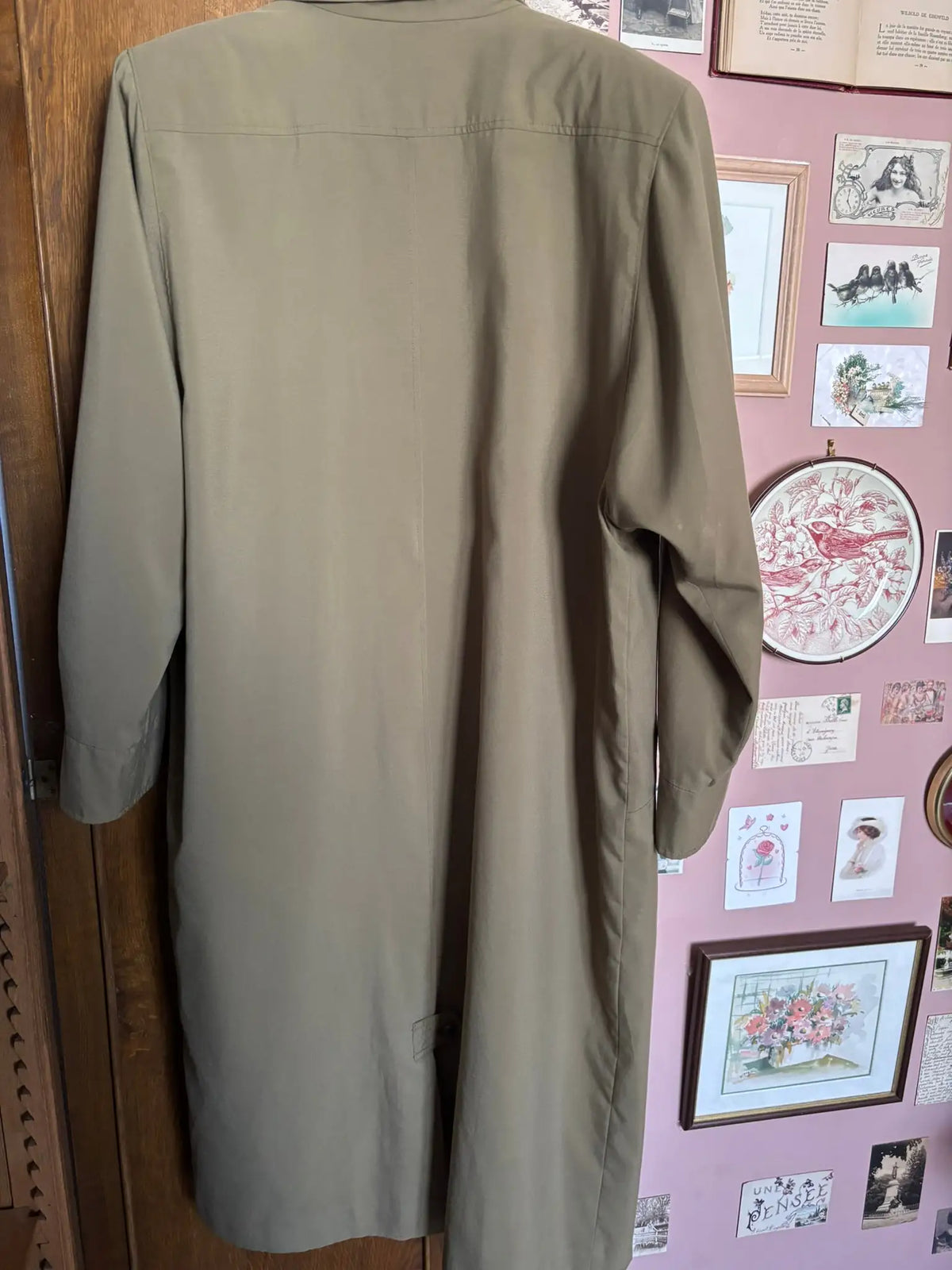 Veste longue vintage kaki Claude Havrey – Du 38 au 42 - Années 80/90
