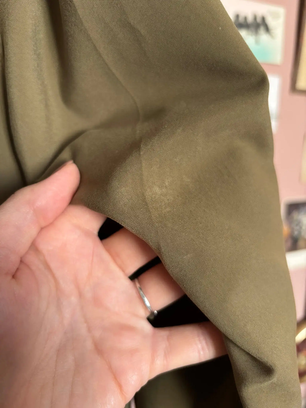 Veste longue vintage kaki Claude Havrey – Du 38 au 42 - Années 80/90