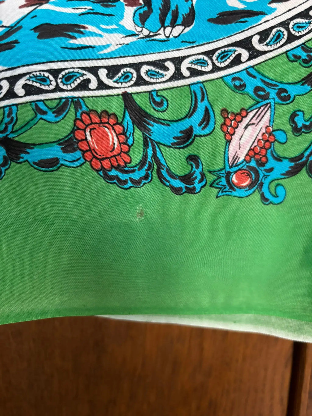 Vintage dromedary print scarf – 80s/90s