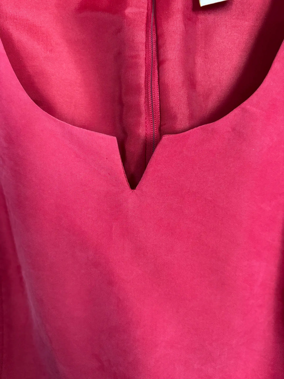 Raspberry red vintage maxi dress – Size 14/16 (US) / 44/46 (EU) – 1990s