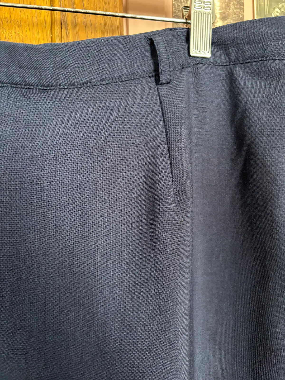Pantalon tailleur vintage bleu marine – T.42/44 - Années 90