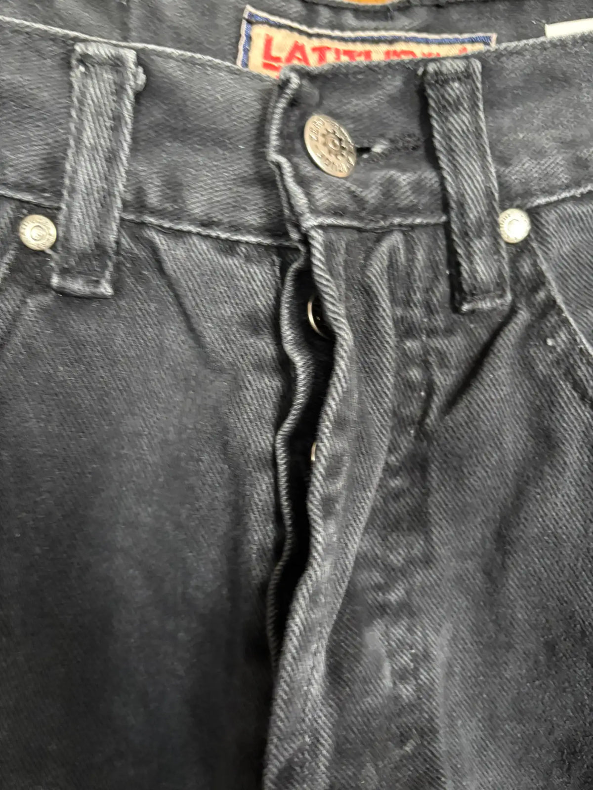 Jean noir taille haute coupe droite – T.36 – Vintage années 90/2000