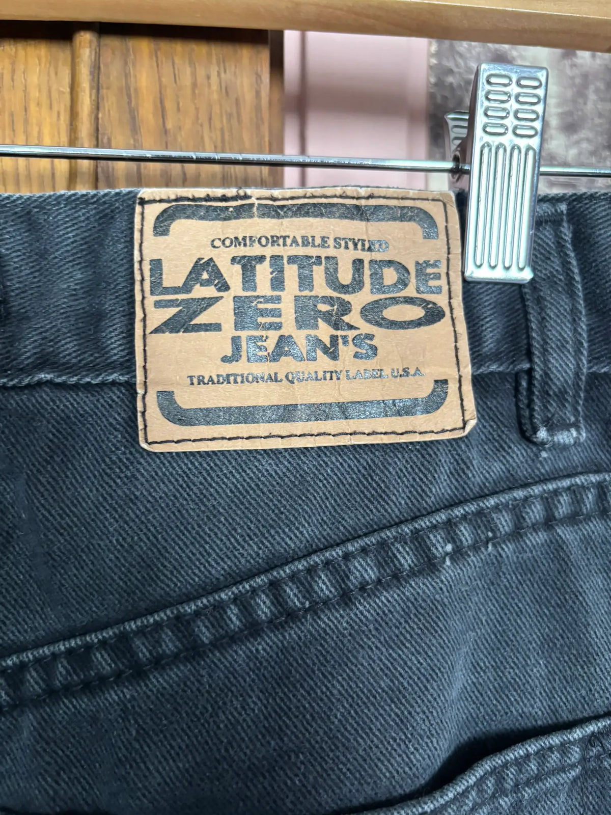 Jean noir taille haute coupe droite – T.36 – Vintage années 90/2000