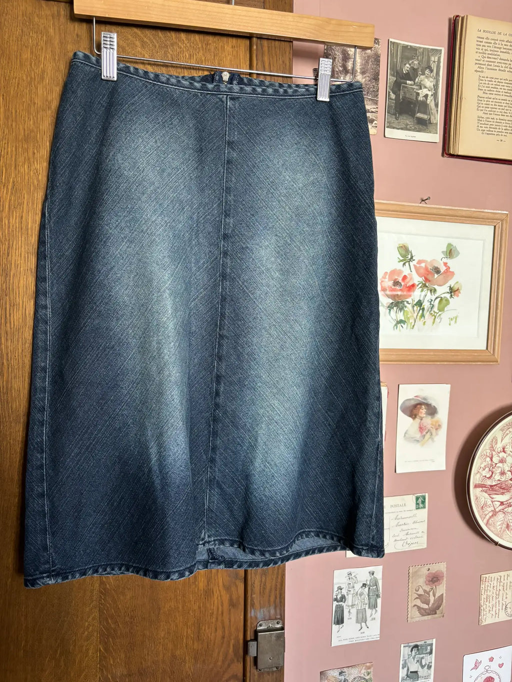 Jupe en jean délavé vintage Y2K – Jennyfer Denim T.38 - Années 2000