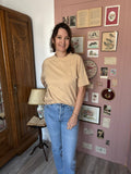 Rica Lewis beige oversized men's t-shirt – Men's size 44 / Women's size 40-42 – 2000s