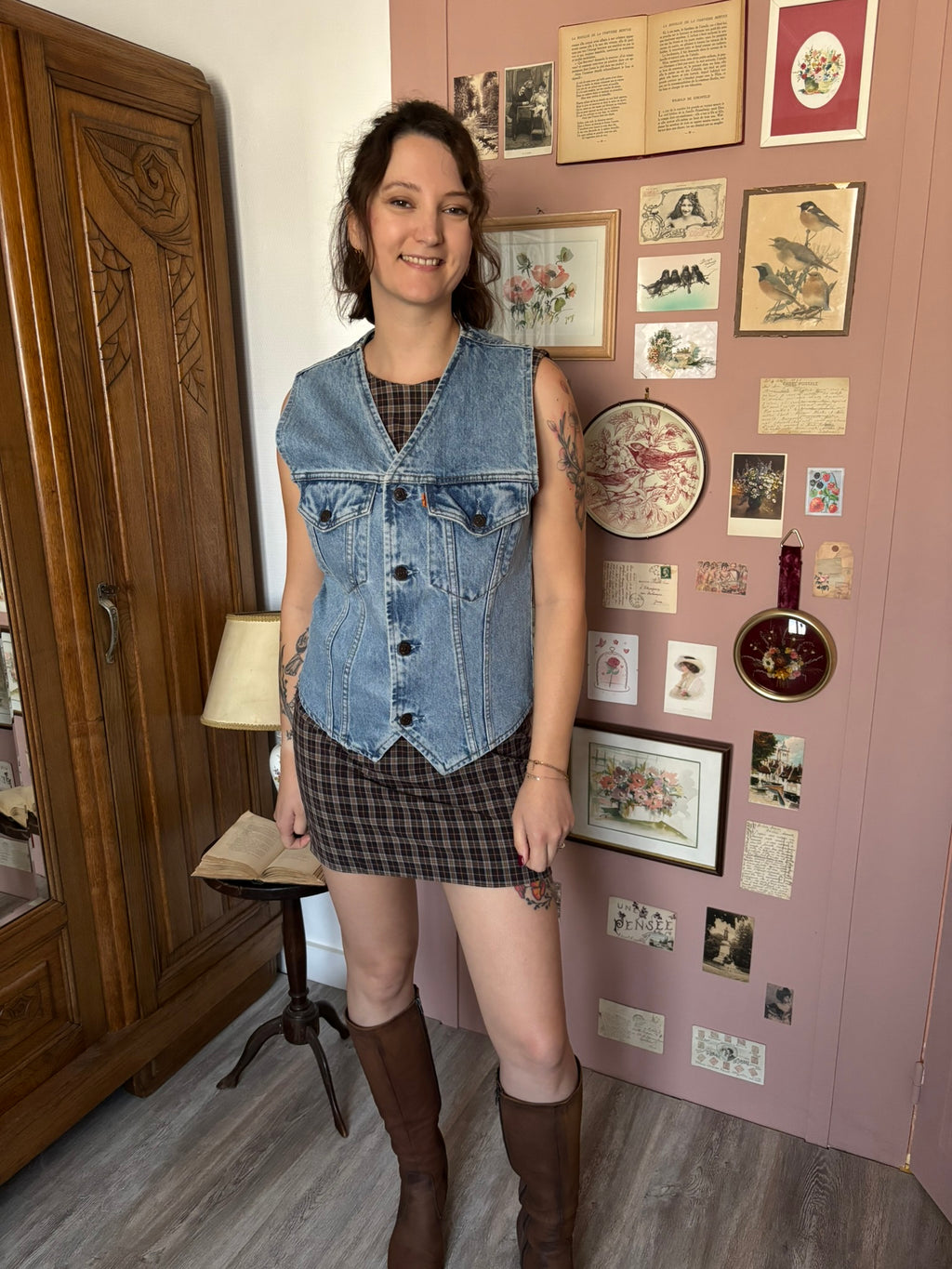 Levi’s men’s denim vest – Size M / Women’s 40-42 – 80s/90s
