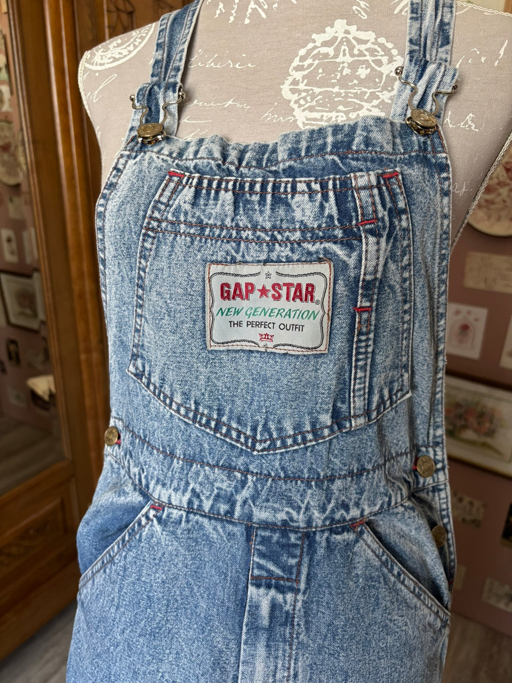 GAP★STAR denim overalls – Size 34/36 – 90s