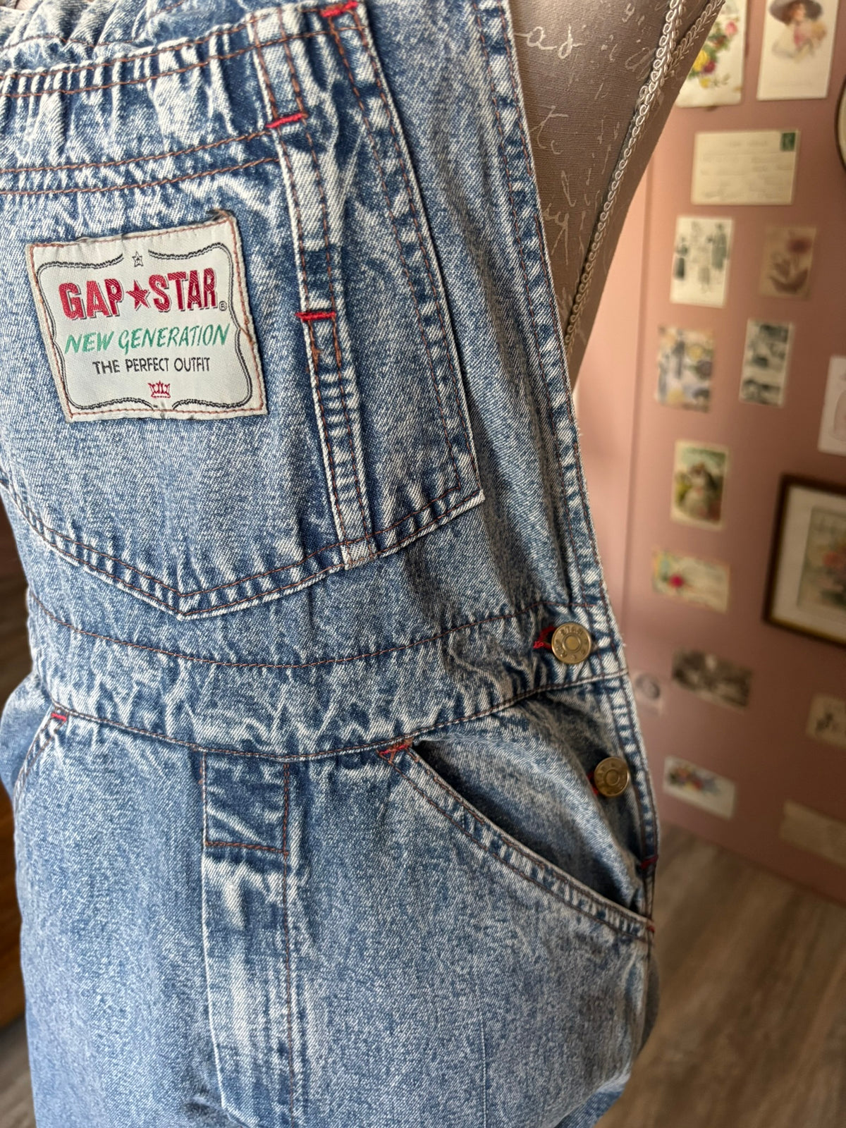 Salopette en jean GAP★STAR – T.34/36 – Années 90