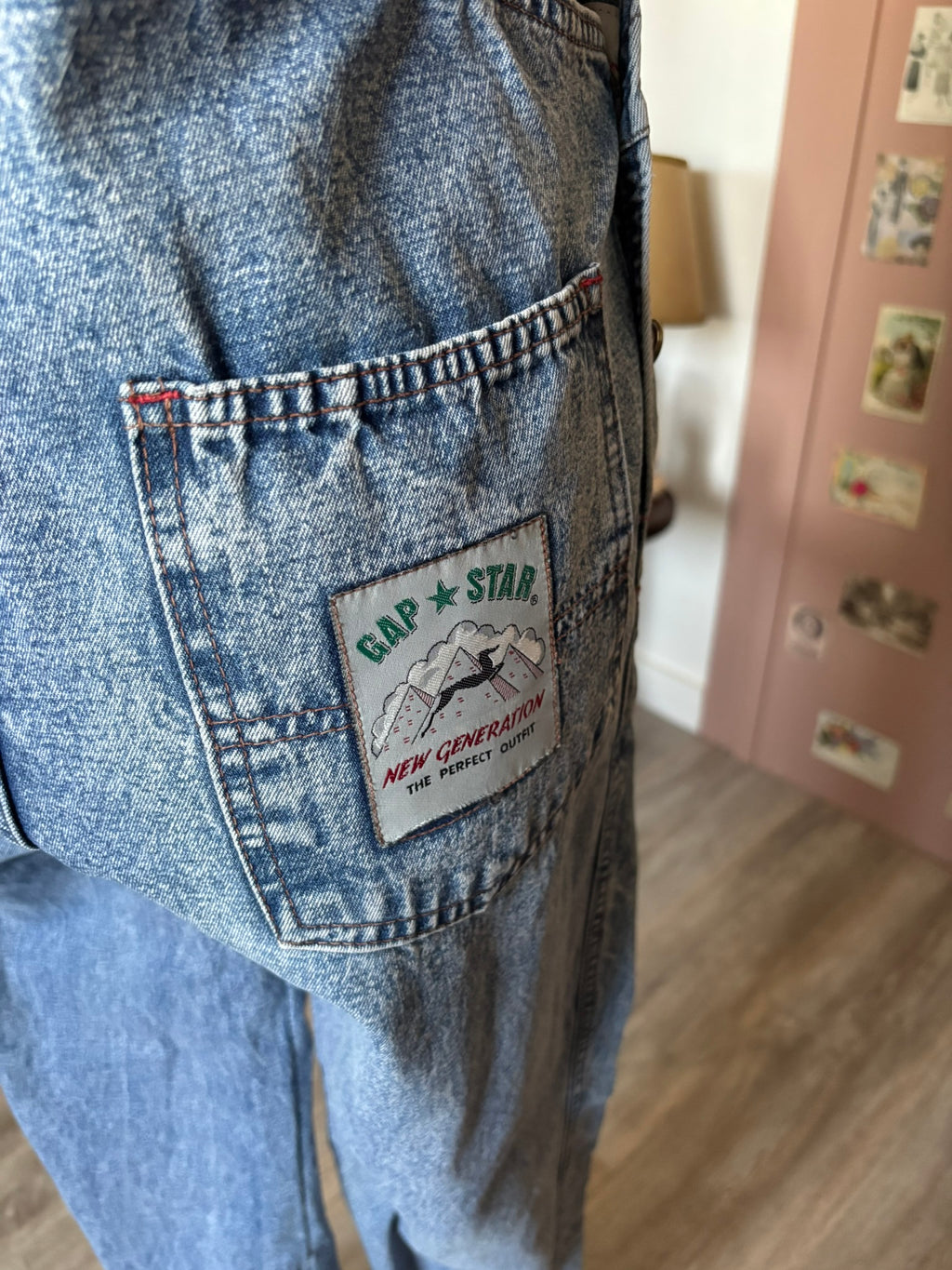 GAP★STAR denim overalls – Size 34/36 – 90s