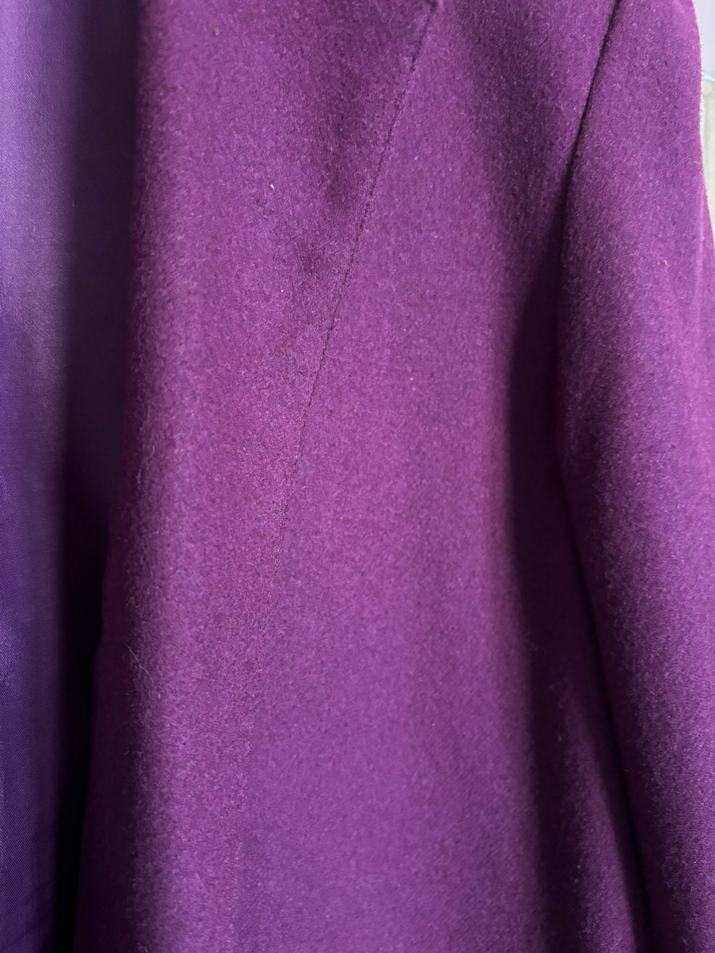 Blazer aubergine oversize – T.44/46 – Années 90