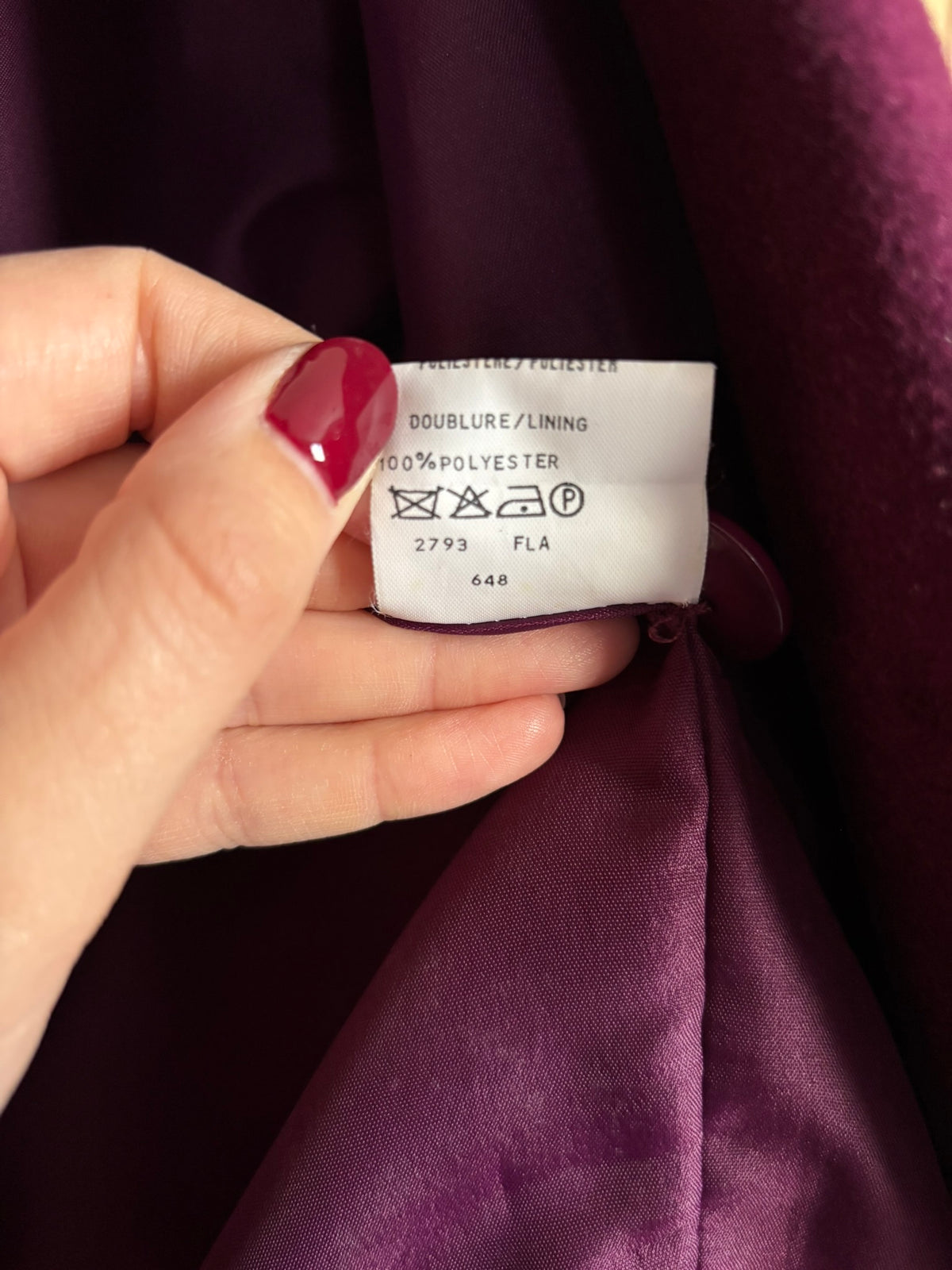 Blazer aubergine oversize – T.44/46 – Années 90