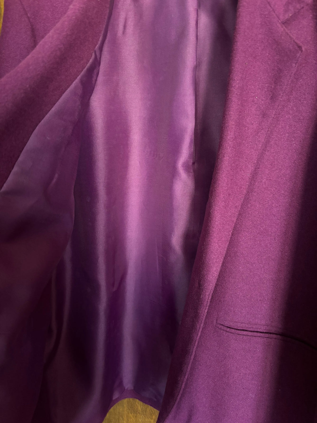 Blazer aubergine oversize – T.44/46 – Années 90