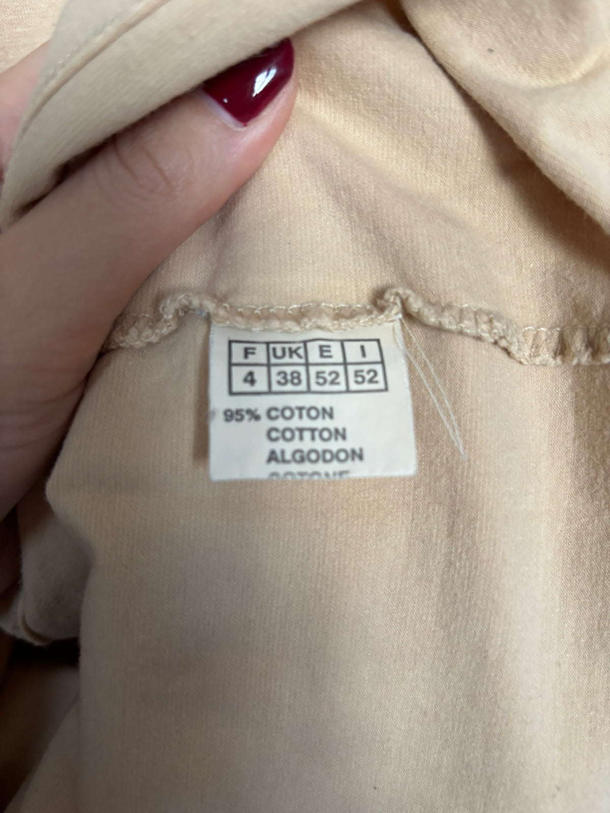Rica Lewis beige oversized men's t-shirt – Men's size 44 / Women's size 40-42 – 2000s