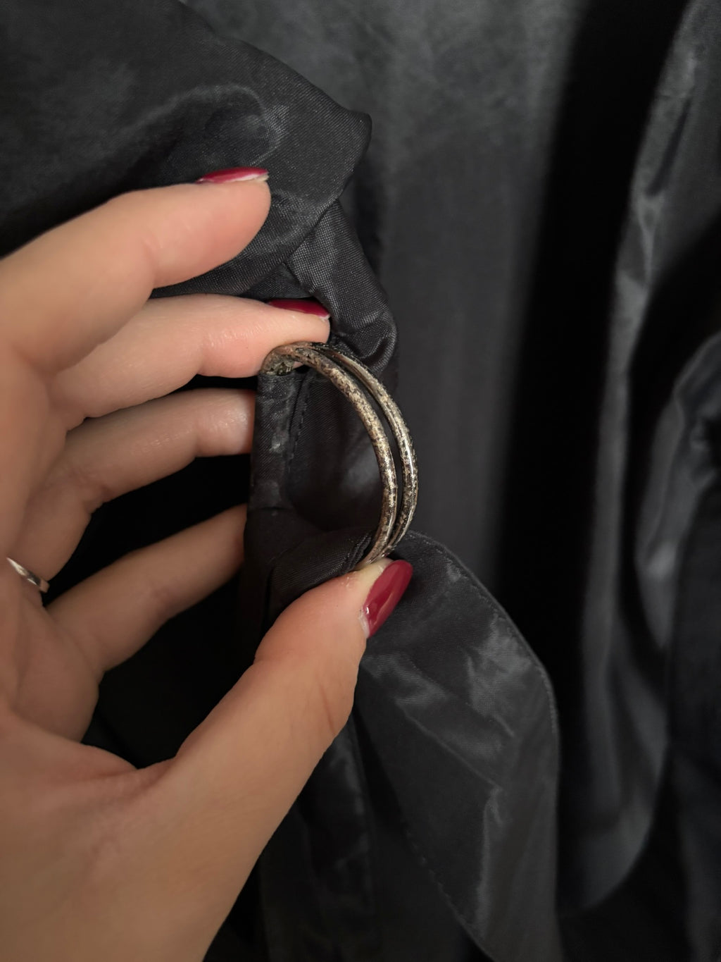 Long black belted raincoat – Size 38 to 42 – 80s/90s
