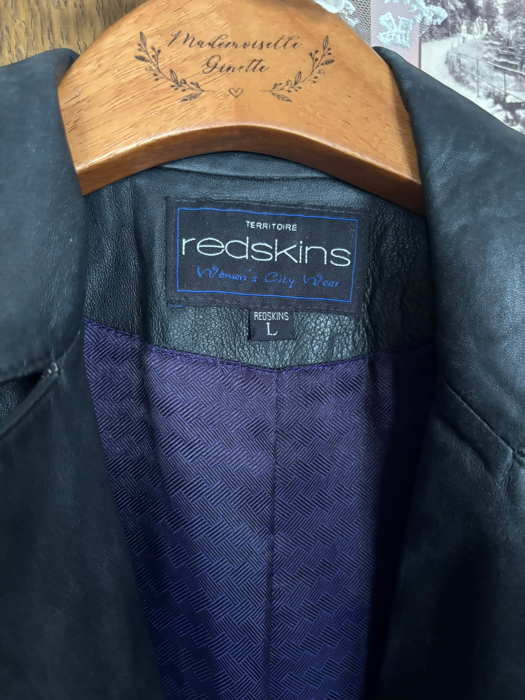 Redskins black leather maxi trench coat – Size 36 – 90s/2000s