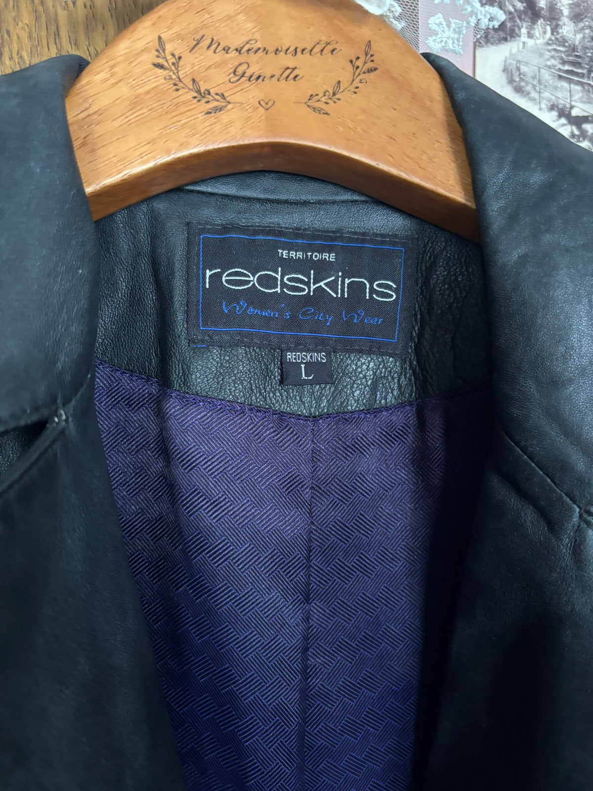 Redskins black leather maxi trench coat – Size 36 – 90s/2000s