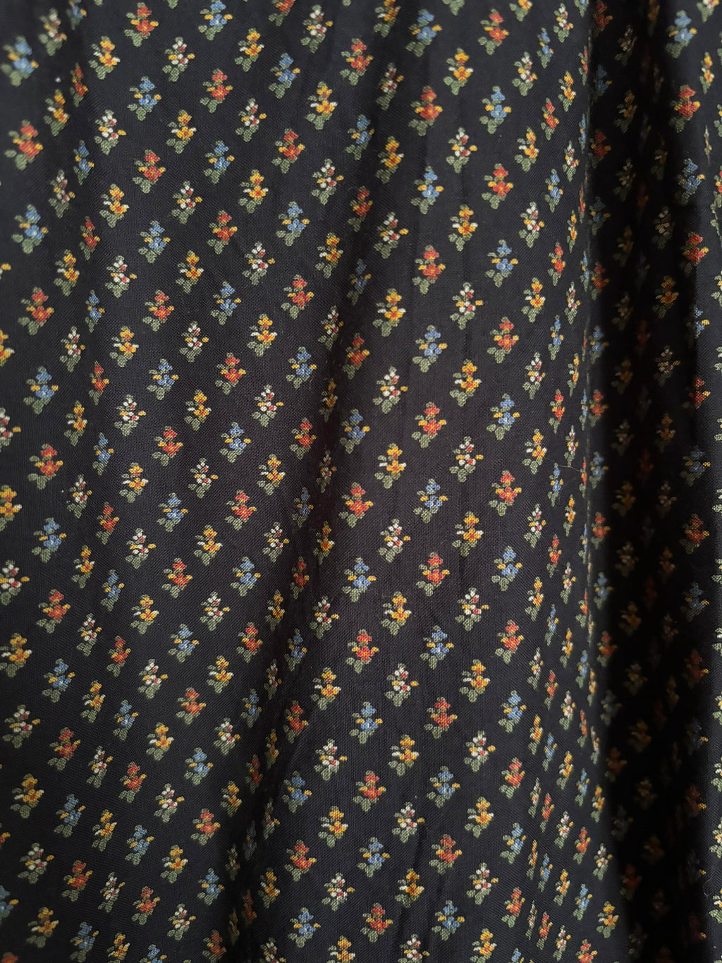 Bohemian folk-print skirt – Size 36 to 42 – 1980s