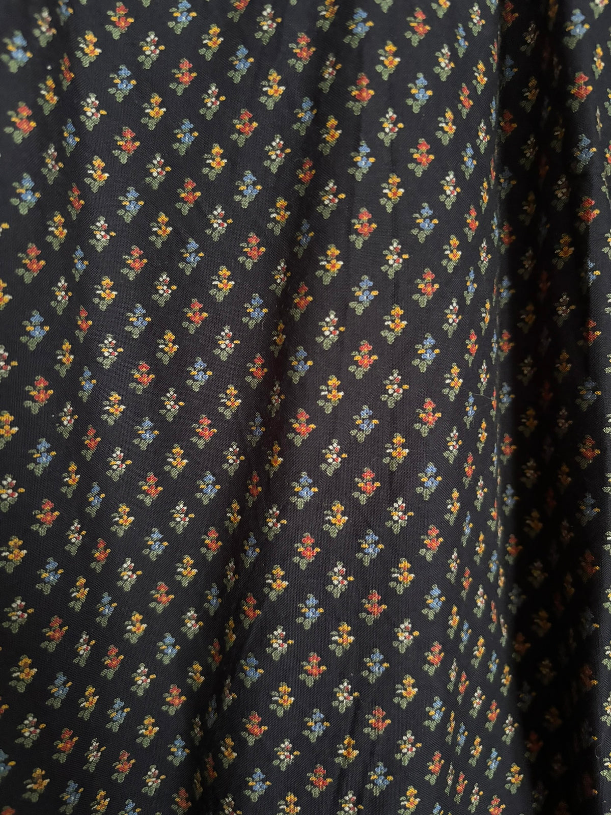 Bohemian folk-print skirt – Size 36 to 42 – 1980s