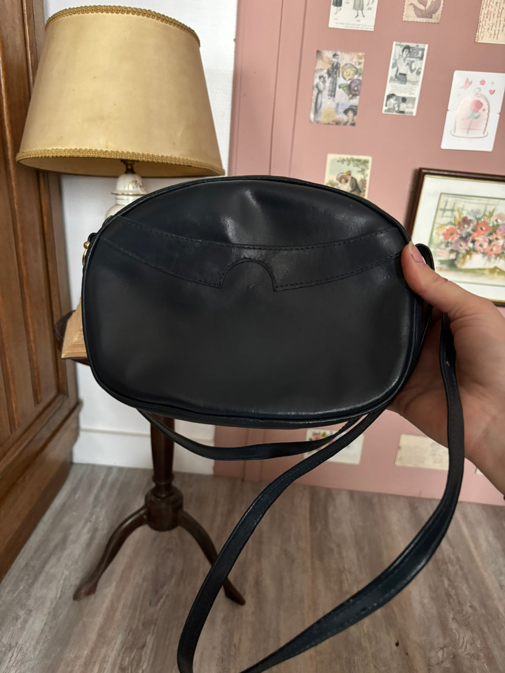 Vintage duck green crossbody bag – 90s/2000s