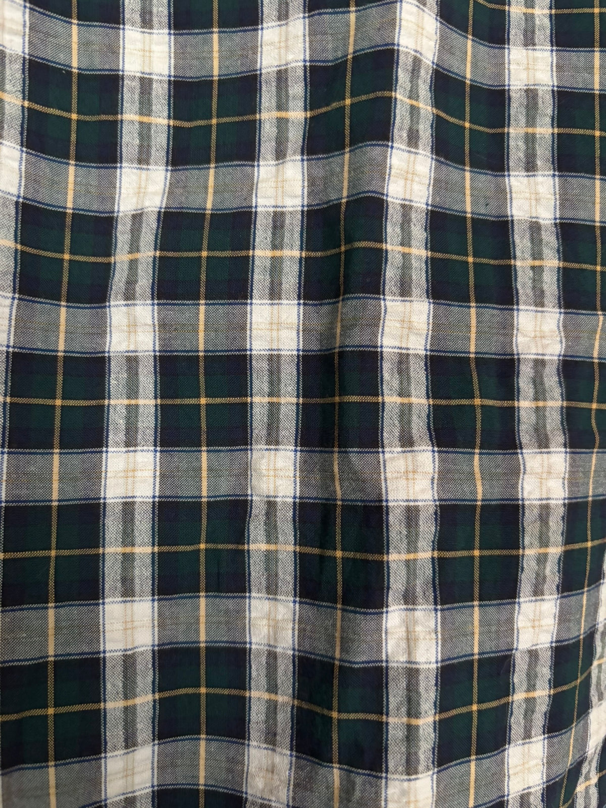 Blue and green plaid pencil skirt – Size 36/38 (US 4/6) – 80s/90s