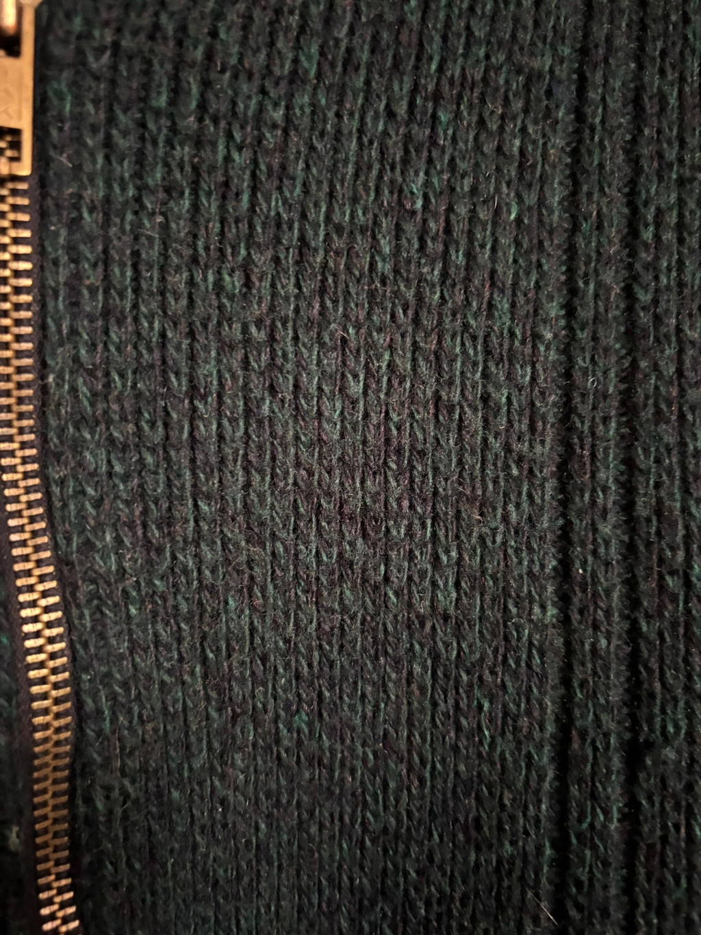 Gilet zippé vintage vert sapin unisexe – Du 38 au 42 – Années 70/80